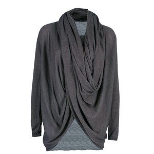 Alice + Olivia base cowl neck sweater cardigan wrap